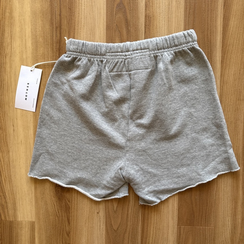 Mother The Bender Frayed Move Shorts  Cotton High Rise Heather Gray Small $128 - Picture 7 of 7